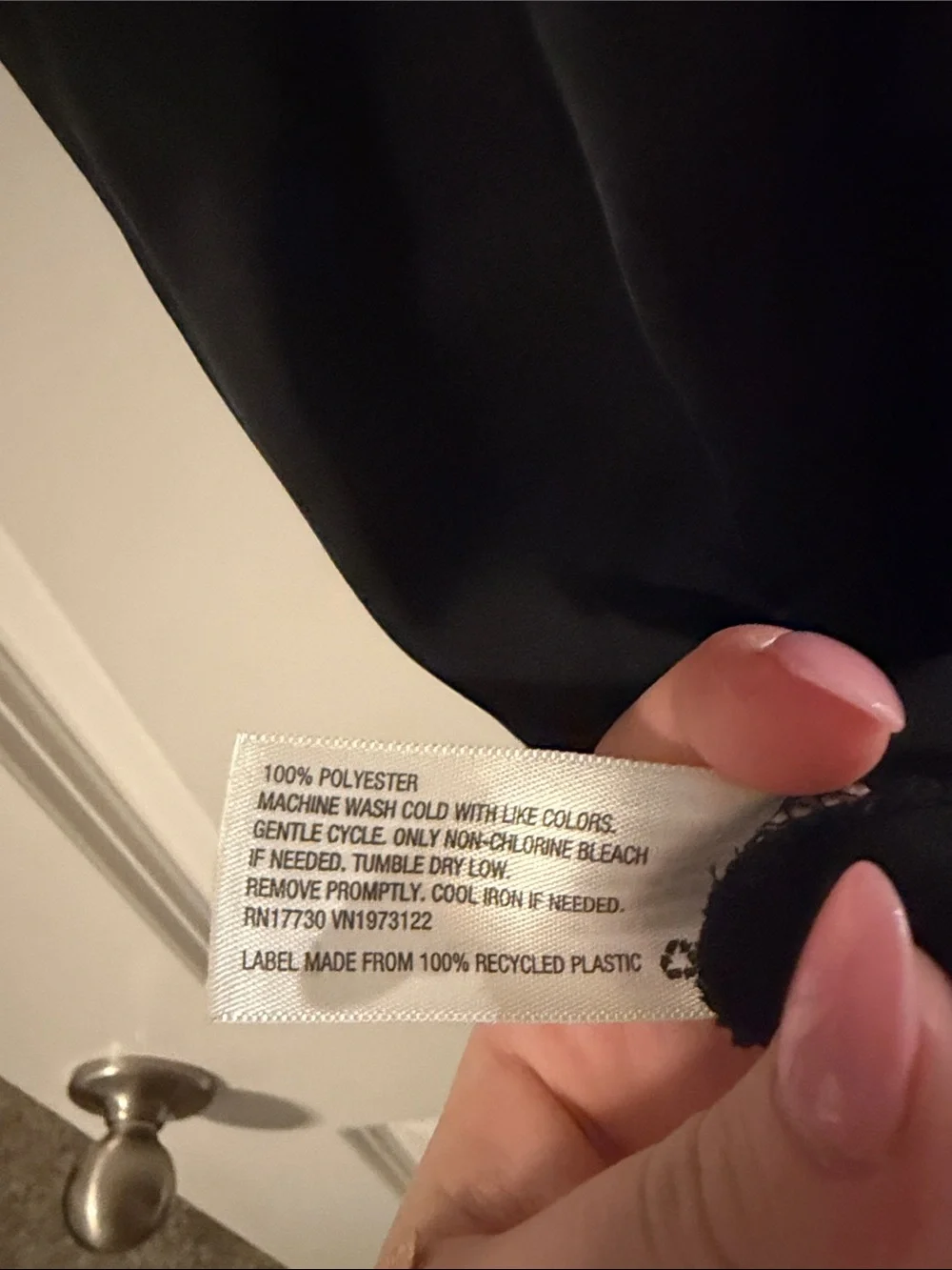 a new day Black Satin Slip Maxi Dress - Picture 6 of 6